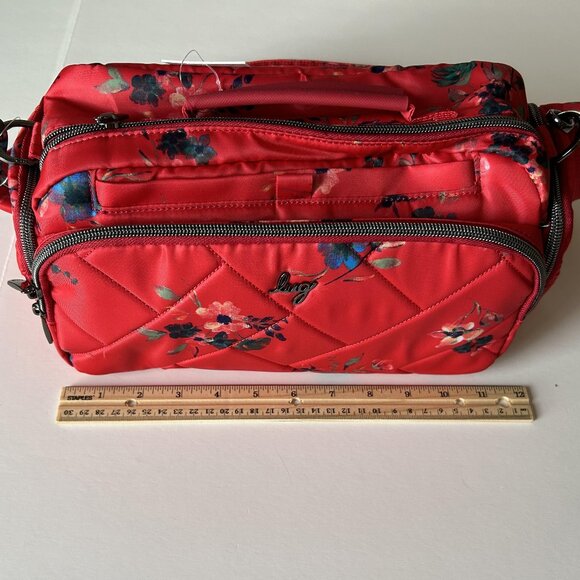 Lug Trolley 2 Crossbody Bag Bouquet Red NWT - Picture 10 of 11